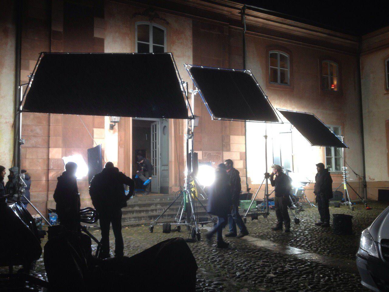 Filminspelning vid Övedskloster